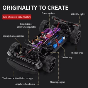 JJRC Q142 Voiture télécommandée de drift multi-mode 2.4G haute vitesse à quatre roues motrices pour course sur surface plane - Product Image 4