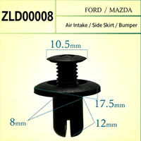 Clips de fixation en plastique pour automobile, personnalisables en gros, attaches universelles pour véhicules, logo, taille et couleur personnalisables