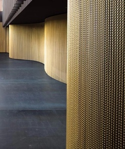 Chất Lượng Cao Kim Loại Trang Trí Chuỗi Thư Vòng Dệt Dây Lưới Rèm, Màn Hình Lưới Trần Trang Trí Rèm - Product Image 6