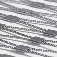 Filet en treillis métallique tressé flexible à haute résistance en acier inoxydable pour volières, idéal pour les perroquets