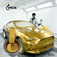Peinture automobile professionnelle de luxe dorée métallisée - Revêtement acrylique haute brillance pour véhicules |   Résistant aux intempéries et à haute couverture