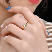 YILUN 18K Massivgold Gravierter Bandring Blattmuster Minimalistischer Edler Hochzeitsschmuck für Herren und Damen