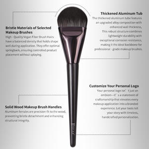 وصل حديثًا مخصص علامة تجارية خاصة عالية الجودة 12 فرش مكياج احترافية نباتية مع شعار مخصص فاخر لاستخدام الوجه - Product Image 4