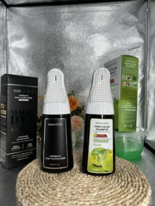 Meidai, directo de fábrica al por mayor de China, champú semipermanente para teñir el cabello de manzana negra con peine para Vinagre de frutas, color inspirado - Product Image 2