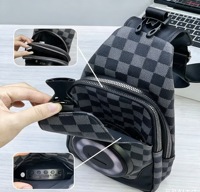 Speaker Nirkabel Model Ransel dengan Layar Tampilan Cahaya RGB Gradasi, Audio Portabel untuk Hiburan Luar Ruangan dan Rumah