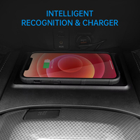 CARSOUL Chargeur sans fil QC3.0 rapide 15W pour Nissan X-Trail 2014-2021 LHD, adaptateur de plaque de charge certifiée pour téléphone portable, intérieur