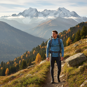 BERNINA Outdoor T-Neck Hombre Camisas y Tops - Product Image 3