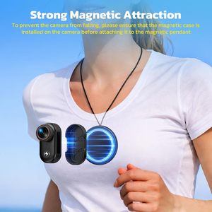 Cámara Corporal Mini L20 4K WiFi con Pantalla de 1.47'', Montaje Magnético, Cámara POV Portátil con <span class=keywords><strong>Time</strong></span> <span class=keywords><strong>Lapse</strong></span> y Diseño Ligero - Product Image 4