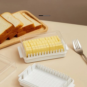 Butter Cheese Cutter Storage Box with Lid Household Kitchen Baking Food Butter <b>Refrigerator</b> Fresh Keeper Container Baking Tool - Product Image 2