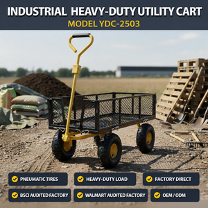 <span class=keywords><strong>Chariot</strong></span> utilitaire industriel pliable robuste BNcompany YDC-2503 avec pneus pneumatiques <span class=keywords><strong>de</strong></span> 10 pouces, personnalisable OEM pour l'agriculture et le shopping - Product Image 1
