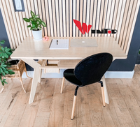 Bureau d'ordinateur portable moderne en bois de petite taille pour la maison, le bureau, l'école, l'hôtel et le salon - Table d'étude exécutive