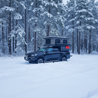 Mini-camping-car tout-terrain léger de haute qualité avec salle de bain étanche, extensible et mobile pour les voyages