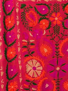Couverture en coton Suzani brodée, drap de lit, couvre-lit, tapis mural Suzani ouzbek, décoration bohème pour la maison - Product Image 5