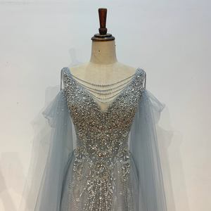 ชุดราตรีปักเลื่อมสวยงาม รุ่น Jancember LSMZ07 พร้อมผ้าคลุมไหล่ - Product Image 2