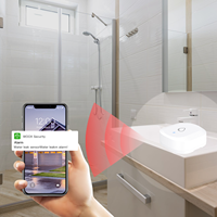 Détecteur de fuite d'eau intelligent à haute sensibilité, fonctionnant sur batterie, contrôlable par application, pour la sécurité à domicile et en hôtel