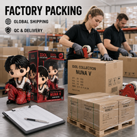 Heißer Nuna V Stage Edition K-Pop Idol Vinylfigur im Hockstil – Sammlerstück, individuelles Streetwear-Outfit, Geschenkidee