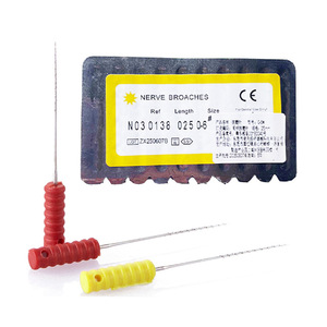 Broches nerveuses 025-06 en acier inoxydable, instruments dentaires pour le traitement endodontique - Product Image 1