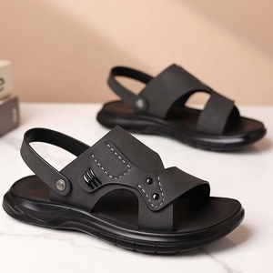 Sandales d'été pour hommes à bout ouvert avec semelle en caoutchouc, décontractées pour l'extérieur - Product Image 3