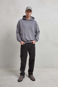 <b>Men's</b> Oversize Hoodie with Soft <b>Fleece</b> Lining Solid Winter Casual Versatile 8-Color Range Comfortable Cap - Product Image 6