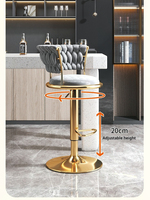 Chaise haute de bar rotatif pour café à la maison Chaise de bar Grande chaise haute