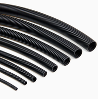 Tuyau ondulé en PP ignifuge OD 7 10 20 mm, résistant aux hautes températures, tube de protection de câbles, conduit de ventilation