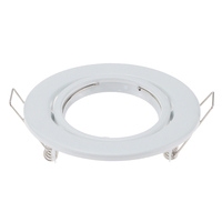 Perlengkapan Lampu Downlight Tersembunyi Cincin Tunggal Putih Buatan China 2019, Rumah Lampu Logam Mr16 Gu10
