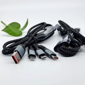 <span class=keywords><strong>สาย</strong></span> USB Type C 3-in-1 รองรับการชาร์จเร็ว 3A พร้อมหัว Micro USB รองรับกำลังไฟ 100W ผลิตจากทองแดงแท้ ใช้ได้กับ Samsung iPhone 15 Android เครื่องพิมพ์ IOS - Product Image 3