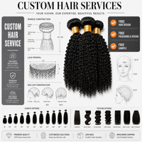 Extensions de cheveux synthétiques bouclés à la française, noir naturel, trame simple, ondulations spirales, pour tressage