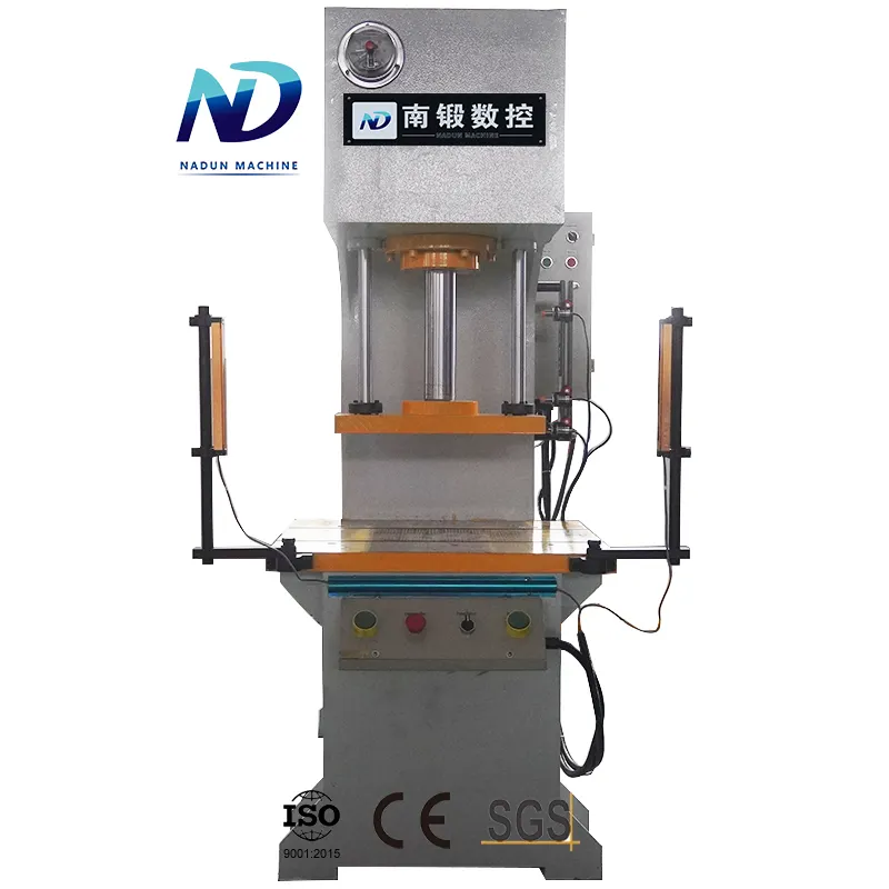 30 Ton Hydraulic C-Frame Press with Light Curtain Protection