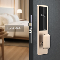 Cerradura de Seguridad para Hotel, Cerradura Electrónica RFID sin Llave, Cerradura Digital Inteligente para Puerta de Hotel con Tarjeta, Segura con Sistema de Software de Gestión