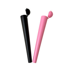 16.5mm * 120mm Logo personnalisé Tube accessoire garde le foin frais Tube de sécurité conique en plastique résistant aux enfants avec capuchon rabattable - Product Image 2