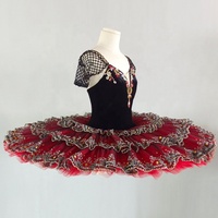 T0502 Competition Performance Wear Robes tutu rouges en vente Tutu de ballet classique