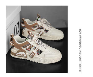 Zapatos Deportivos de Hombre con Cordones, Coloridos, Plataforma, Ligeros, Transpirables, Cómodos, Modernos y Resistentes para Caminar, Primavera-Verano - Product Image 3