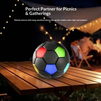 Enceinte Bluetooth en forme de ballon de football, lumière d'ambiance originale, décoration de bureau créative, son HIFI, audio sans fil pour fêtes et rassemblements à domicile