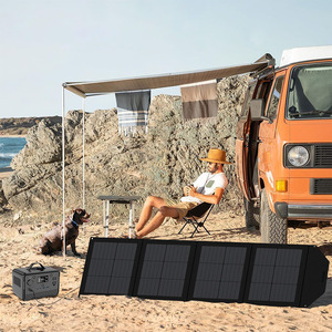 פאנל סולארי נייד 100W 200W 300W, גנרטור סולארי, פאנל סולארי מתקפל, מטען סולארי עם DC, תואם ל- Jackery/EcoFlow/<span class=keywords><strong>Bluetti</strong></span> - Product Image 6