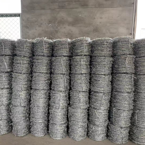 Fil de fer barbelé en acier galvanisé à haute résistance, clôture en treillis anti-escalade, fil d'acier de 1,8 mm, rouleaux de 25 kg pour la sécurité et l'isolation des entrepôts - Product Image 3