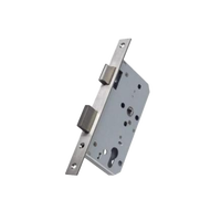 Corps de serrure à mortaise à rouleau unique en acier inoxydable 304, 55 mm de déport, résistant au feu, étanche, antivol, durable