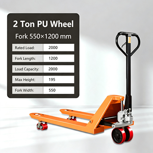 Hand Pallet Truck 5500 Lbs, Manual Hydraulic Pallet Jack with Steel Frame, PU Wheels, 3 in 1 Lever, Workshop, Garage for Garage - Product Image 4