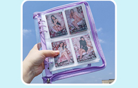 Livolo — pochette transparente en PVC pour feuilles, chaussons A5, 6 trous, feuilles de poche, 4 grilles transparentes, manches de carte photo A5