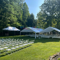 Tente de réception de mariage blanche d'usine 10x20 15x20 15x30 20x30m Tente de réception de mariage d'église Événements Tentes à armature pour événements