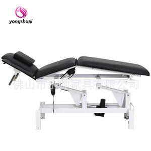 <span class=keywords><strong>Table</strong></span> de massage électrique réglable moderne pliable en similicuir pour salon de beauté, salle de sport à domicile, salon - Product Image 2