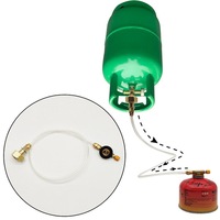 Vanne de gonflage pour réservoir plat extérieur avec tête de convertisseur et tube PU transparent fendu