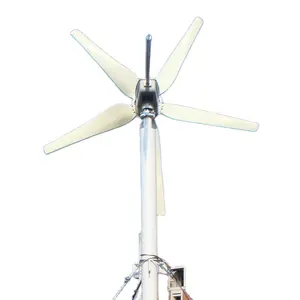 批发新材料初级铝合金400瓦额定功率小型房屋风力发电机公司