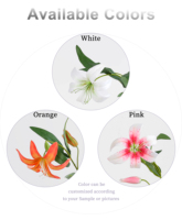 Vente en gros d'usine : Lys tigre artificiel de 73 cm, tige unique, en soie, pour arrangements floraux de mariage, maison, hôtel et décoration