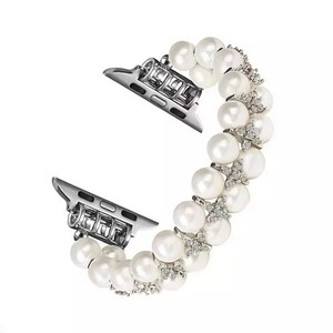 Bracelets de montre en perles de luxe pour <span class=keywords><strong>Apple</strong></span> <span class=keywords><strong>Watch</strong></span> Band bijoux série 6 SE 5 4 3 2 1 <span class=keywords><strong>bracelet</strong></span> de mode pour IWatch femmes <span class=keywords><strong>Bracelet</strong></span> Bling - Product Image 6
