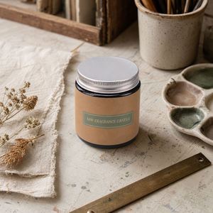 Bougie parfumée MW dans un bocal en verre avec couvercle argenté, aromathérapie parfumée pour la décoration de la maison - Product Image 2