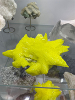 Orpiment naturel brut en vrac, amas de cristaux de soufre jaune, pierre solide, tendance mode, porte-bonheur, en vente
