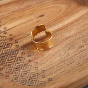 <span class=keywords><strong>Bague</strong></span> Yin Yang personnalisée en acier titane pour femme, style français, design de niche, demi-plaqué <span class=keywords><strong>or</strong></span>, inaltérable, bijoux de mode - Product Image 1