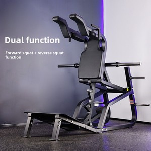 Machine Commerciale Hack Squat et Leg Press, Cadre en Acier Robuste, Équipement de Fitness en Forme de V pour Cibler les Cuisses et les Fessiers - Product Image 2