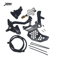 Support de frein XIMU CNC renforcé pour Surron Ultra Bee, avec repose-pieds double étrier gauche en alliage d'aluminium pour moto tout-terrain